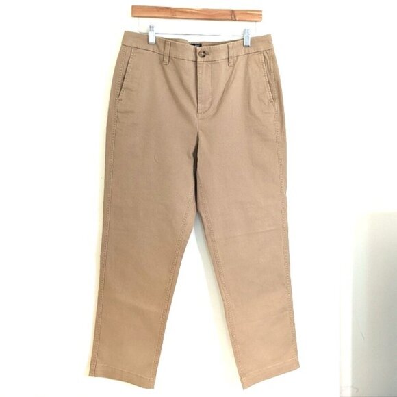 NWOT J. Crew High-rise Girlfriend Chino Pant Tan Size 10 - Picture 2 of 6